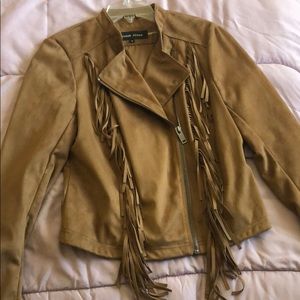 Brown suede jacket